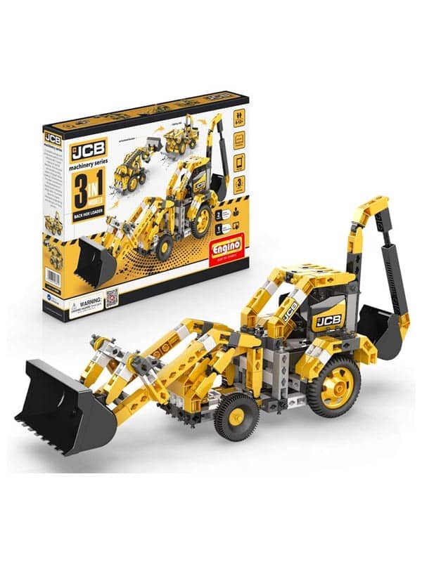 ערכת הרכבה JCB מחפרון 3 מודלים - engino (אנג'ינו)