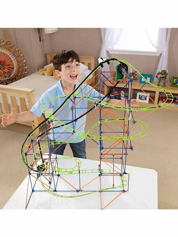 סט הרכבה רכבת הרים טייפון ממונע 649 חלקים - k'nex (קונקס)