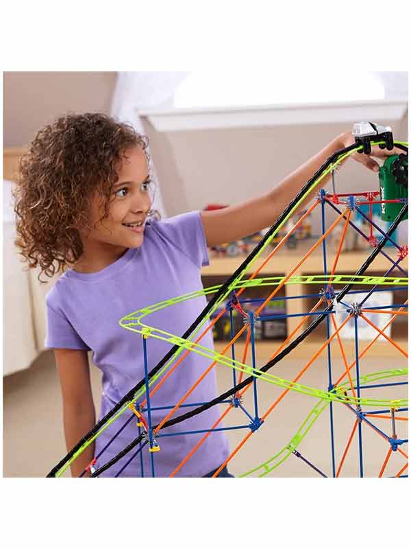 סט הרכבה רכבת הרים טייפון ממונע 649 חלקים - k'nex (קונקס)