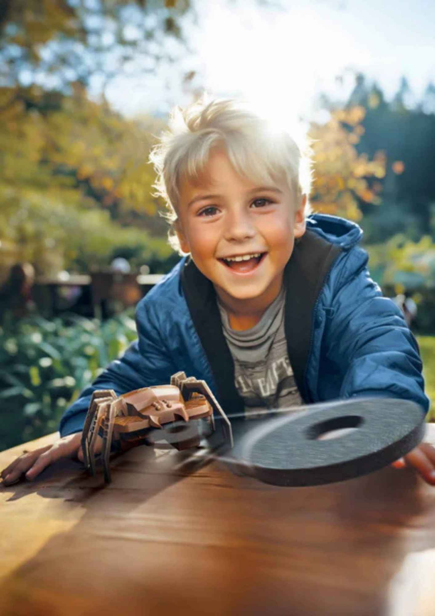 רובוט עכביש משגר דיסקים (4M)